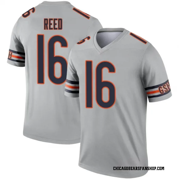 Men's Austin Reed Chicago Bears Legend Inverted Silver Jersey