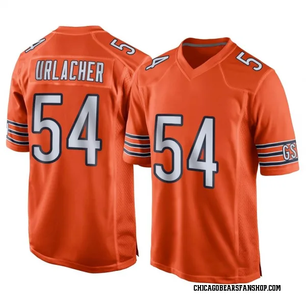 Men's Brian Urlacher Chicago Bears Game Orange Alternate Jersey