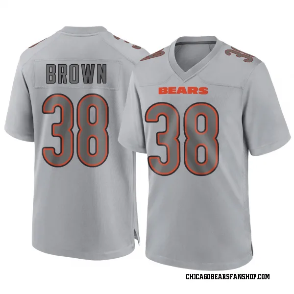 Men's Brittain Brown Chicago Bears Game Gray Atmosphere Fashion Jersey
