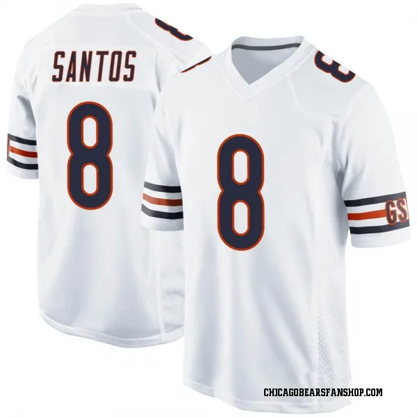 Men's Cairo Santos Chicago Bears Game White Jersey