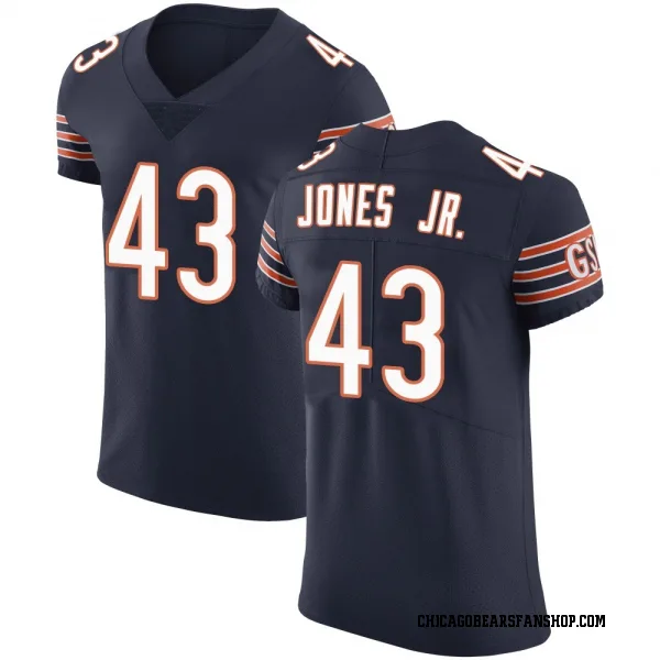 Men's Carl Jones Jr. Chicago Bears Elite Navy Team Color Vapor Untouchable Jersey