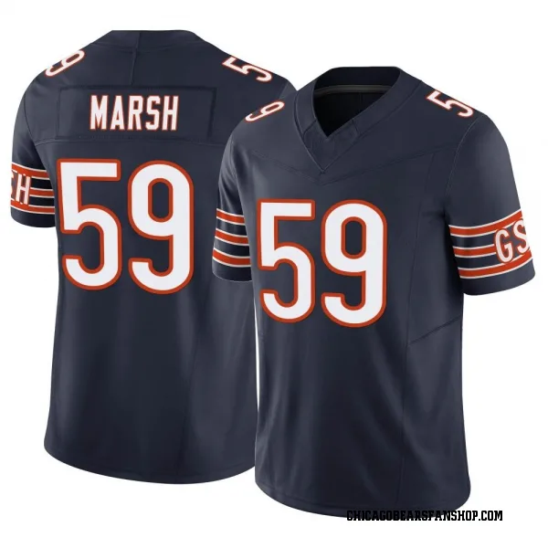 Men's Cassius Marsh Chicago Bears Limited Navy Vapor F.U.S.E. Jersey