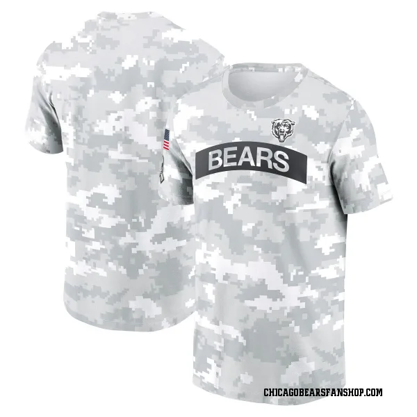 Men's Chicago Bears Arctic Camo 2024 Salute To Service Performance T-Shirt