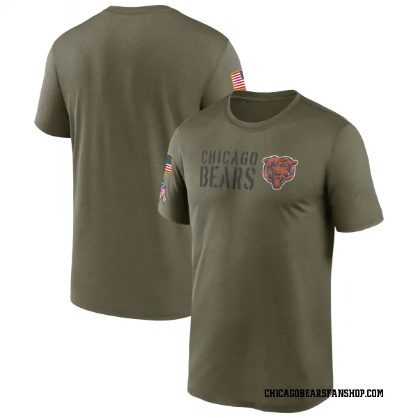 Men's Chicago Bears Legend Olive 2022 Salute to Service Team T-Shirt