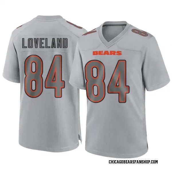 Men's Colston Loveland Chicago Bears Game Gray Atmosphere Fashion Jersey