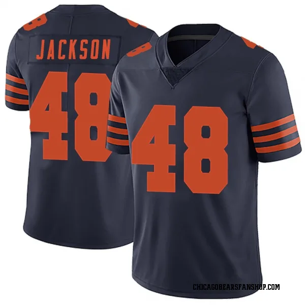 Men's D'Marco Jackson Chicago Bears Limited Navy Blue Alternate Vapor Untouchable Jersey
