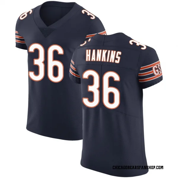 Men's Deion Hankins Chicago Bears Elite Navy Team Color Vapor Untouchable Jersey
