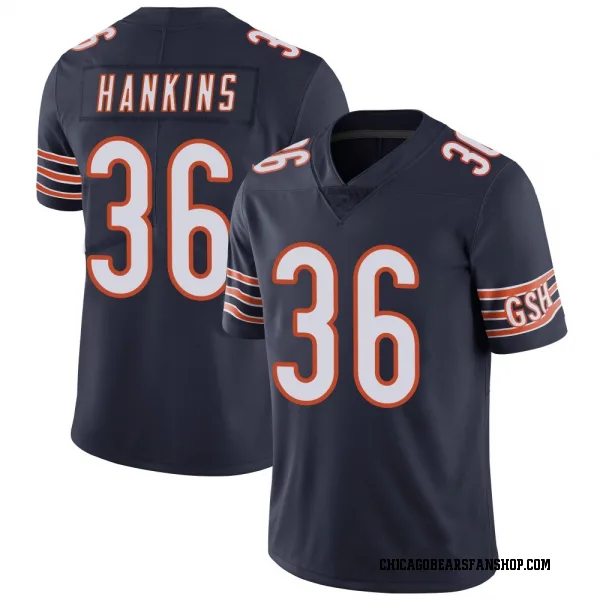 Men's Deion Hankins Chicago Bears Limited Navy Team Color Vapor Untouchable Jersey