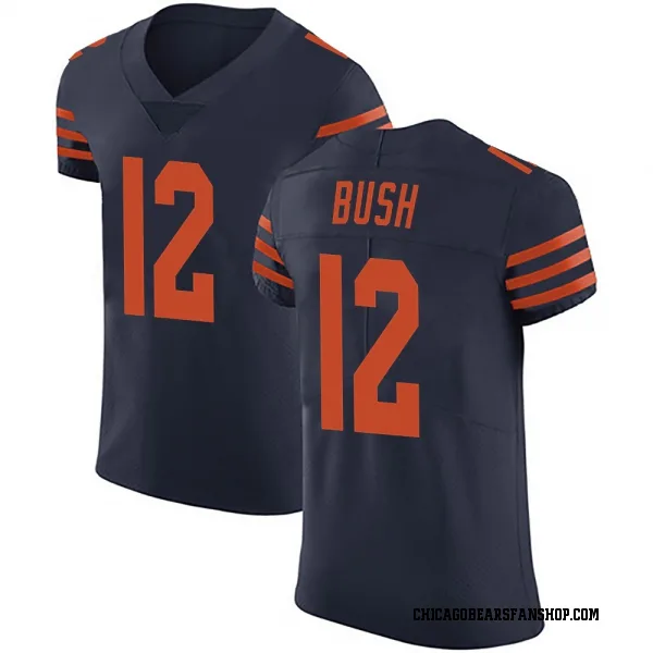 Men's Devin Bush Chicago Bears Elite Navy Blue Alternate Vapor Untouchable Jersey