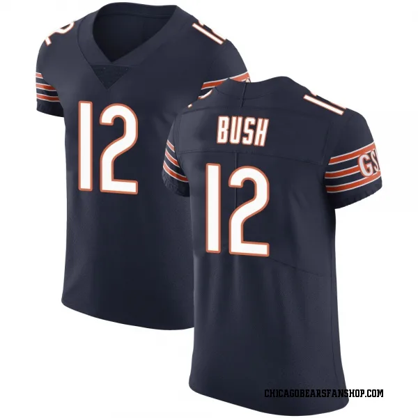 Men's Devin Bush Chicago Bears Elite Navy Team Color Vapor Untouchable Jersey