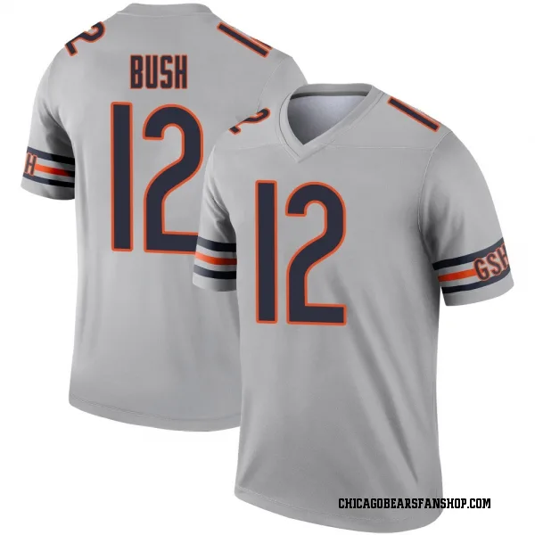 Men's Devin Bush Chicago Bears Legend Inverted Silver Jersey