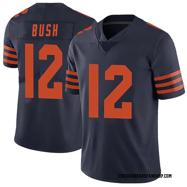 Men's Devin Bush Chicago Bears Limited Navy Blue Alternate Vapor Untouchable Jersey