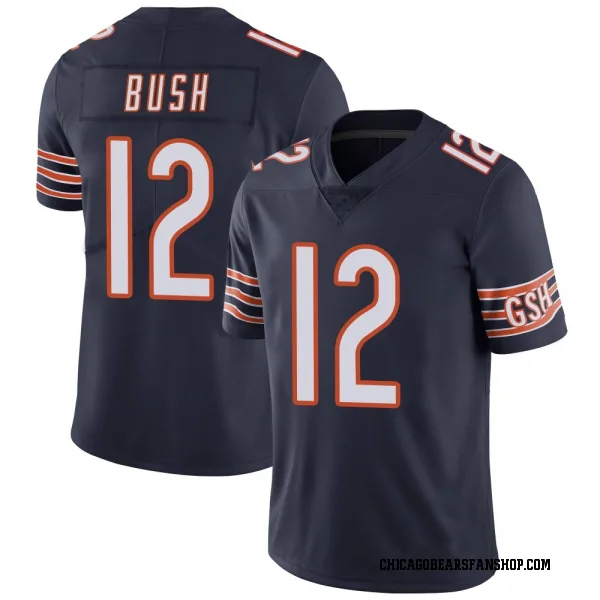 Men's Devin Bush Chicago Bears Limited Navy Team Color Vapor Untouchable Jersey