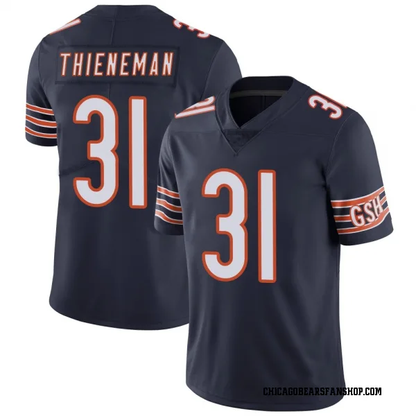 Men's Dillon Thieneman Chicago Bears Limited Navy Team Color Vapor Untouchable Jersey