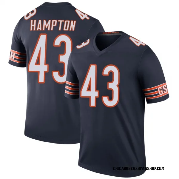 Men's Dominique Hampton Chicago Bears Legend Navy Color Rush Jersey