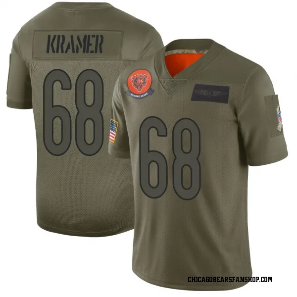 Men's Doug Kramer Jr. Chicago Bears Limited Camo 2019 Salute to Service Jersey