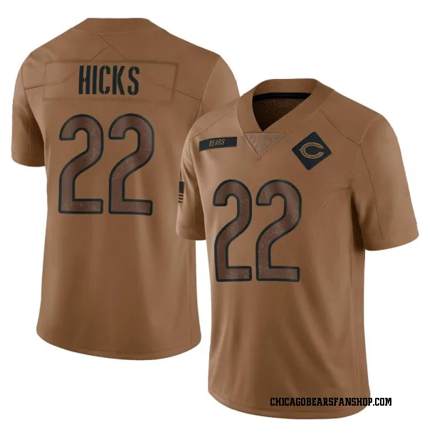 Men's Elijah Hicks Chicago Bears Limited Brown 2023 Salute To Service Jersey