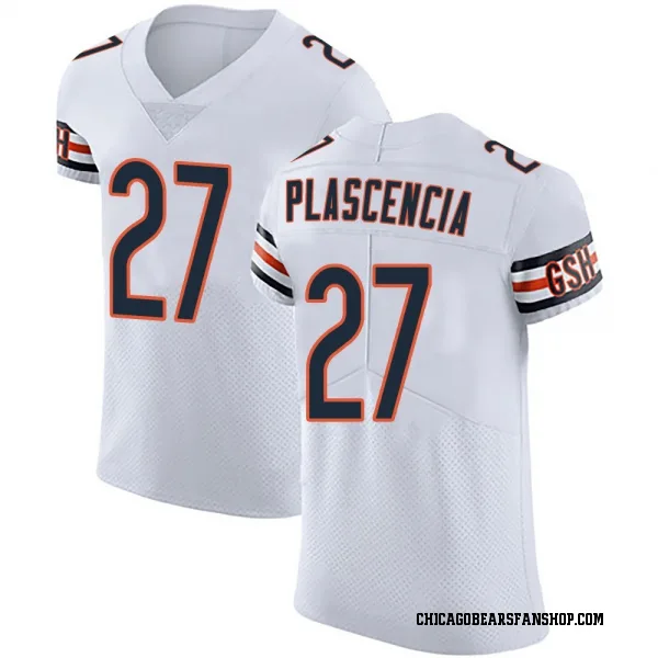 Men's Gabriel Plascencia Chicago Bears Elite White Vapor Untouchable Jersey