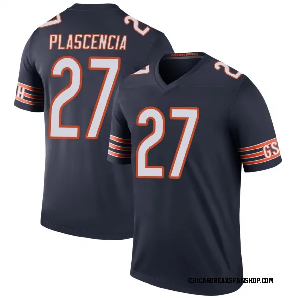 Men's Gabriel Plascencia Chicago Bears Legend Navy Color Rush Jersey