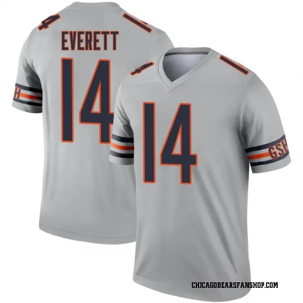 Men's Gerald Everett Chicago Bears Legend Inverted Silver Jersey