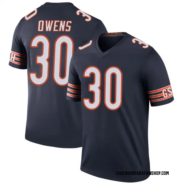 Men's Gervarrius Owens Chicago Bears Legend Navy Color Rush Jersey