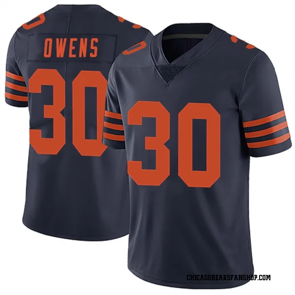 Men's Gervarrius Owens Chicago Bears Limited Navy Blue Alternate Vapor Untouchable Jersey