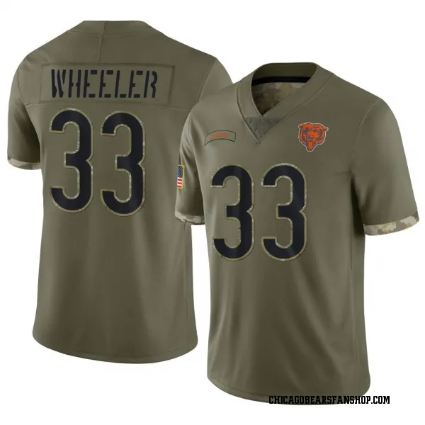 Men's Ian Wheeler Chicago Bears Limited Olive 2022 Salute To Service Jersey