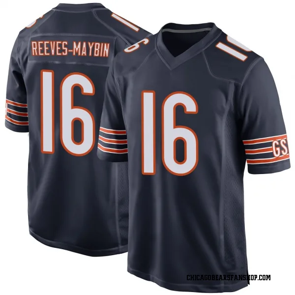 Men's Jalen Reeves-Maybin Chicago Bears Game Navy Team Color Jersey