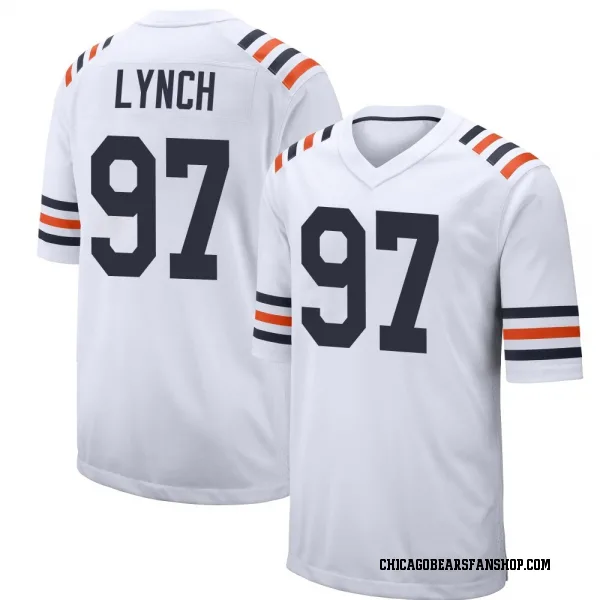 Men's James Lynch Chicago Bears Game White Alternate Classic Jersey