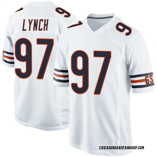 Men's James Lynch Chicago Bears Game White Jersey