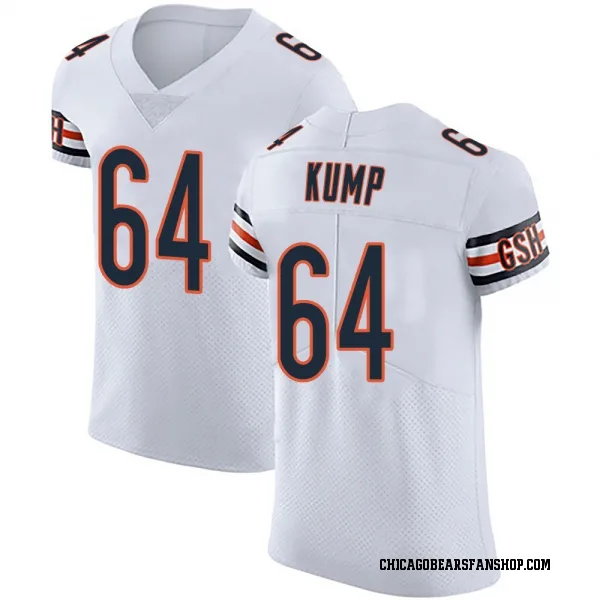 Men's Jaren Kump Chicago Bears Elite White Vapor Untouchable Jersey