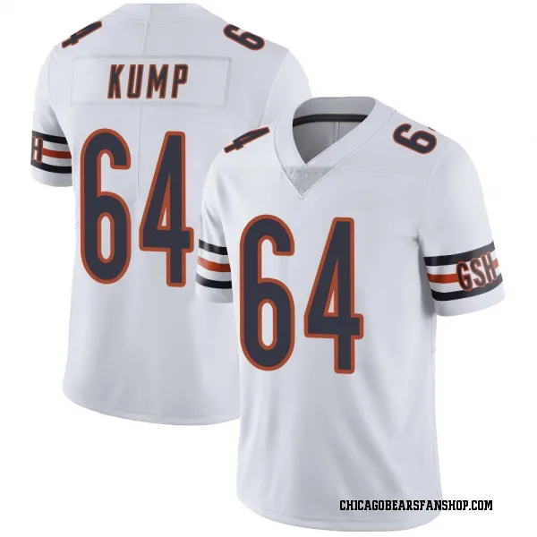 Men's Jaren Kump Chicago Bears Limited White Vapor Untouchable Jersey