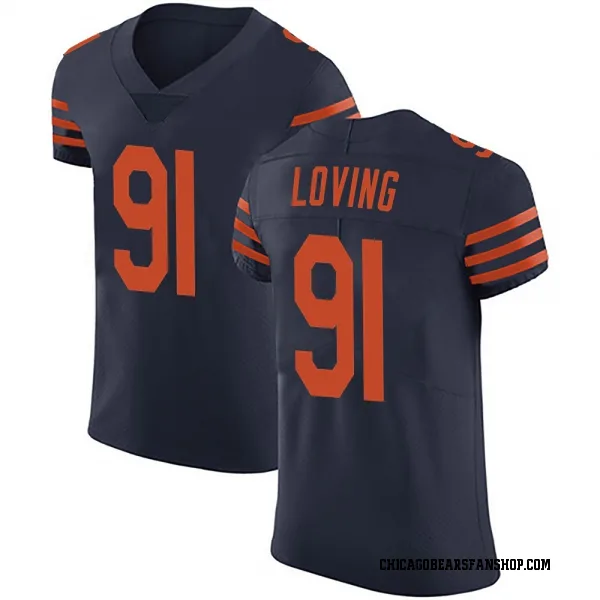 Men's Jayden Loving Chicago Bears Elite Navy Blue Alternate Vapor Untouchable Jersey
