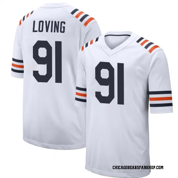 Men's Jayden Loving Chicago Bears Game White Alternate Classic Jersey