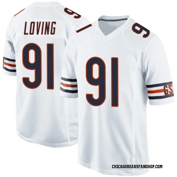 Men's Jayden Loving Chicago Bears Game White Jersey