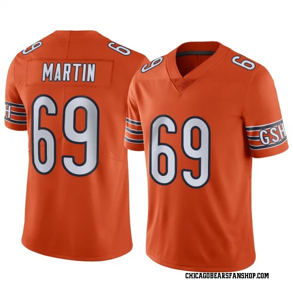 Men's Jeremiah Martin Chicago Bears Limited Orange Alternate Vapor Jersey