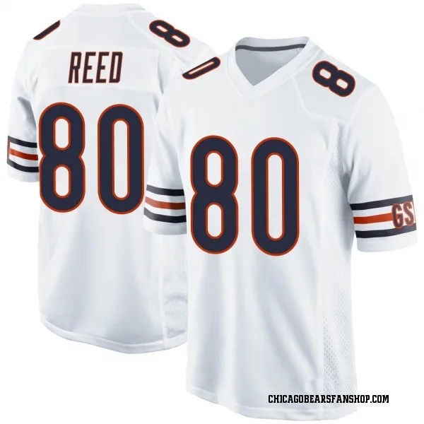 Men's Joe Reed Chicago Bears Game White Jersey