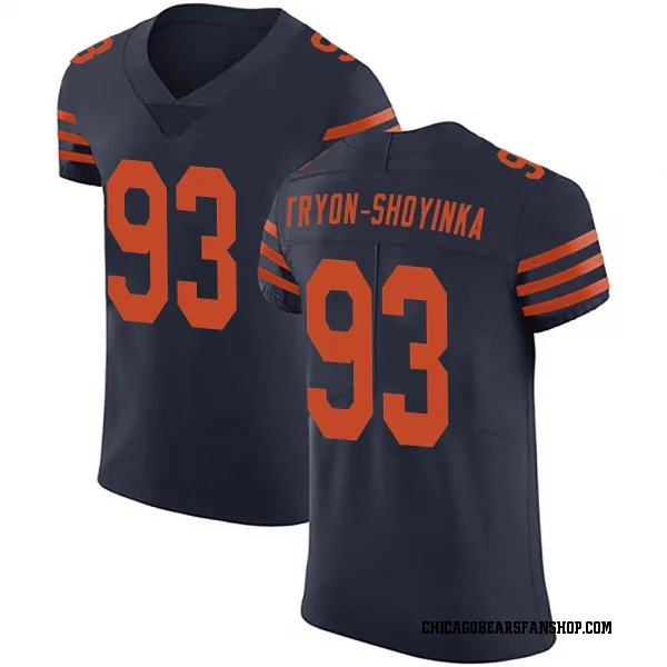 Men's Joe Tryon-Shoyinka Chicago Bears Elite Navy Blue Alternate Vapor Untouchable Jersey