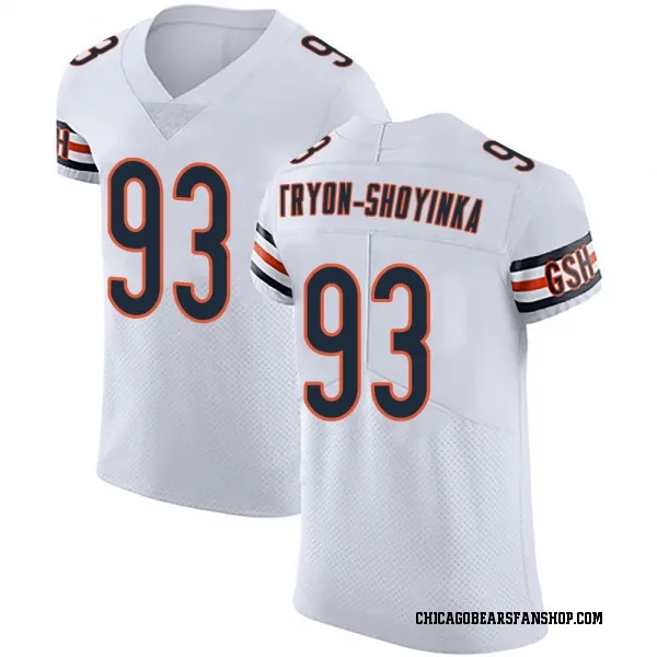 Men's Joe Tryon-Shoyinka Chicago Bears Elite White Vapor Untouchable Jersey