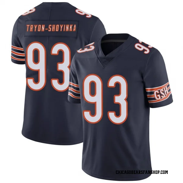Men's Joe Tryon-Shoyinka Chicago Bears Limited Navy Team Color Vapor Untouchable Jersey