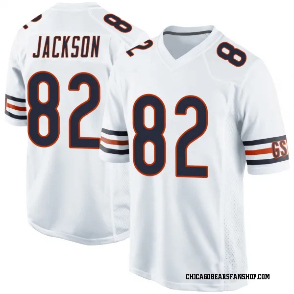 Men's John Jackson Chicago Bears Game White Jersey