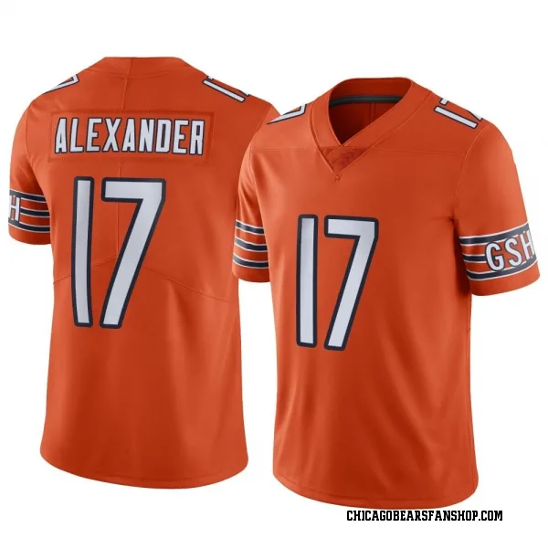 Men's Jon Alexander Chicago Bears Limited Orange Alternate Vapor Jersey