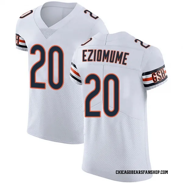 Men's KC Eziomume Chicago Bears Elite White Vapor Untouchable Jersey