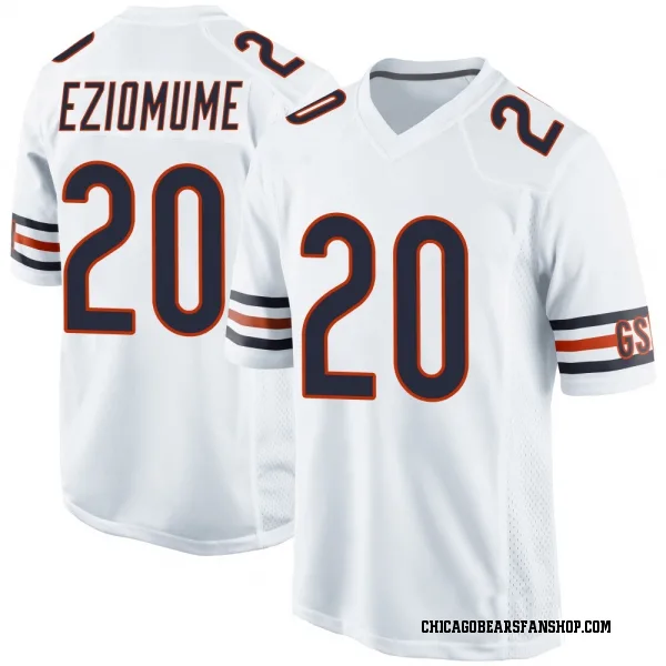 Men's KC Eziomume Chicago Bears Game White Jersey