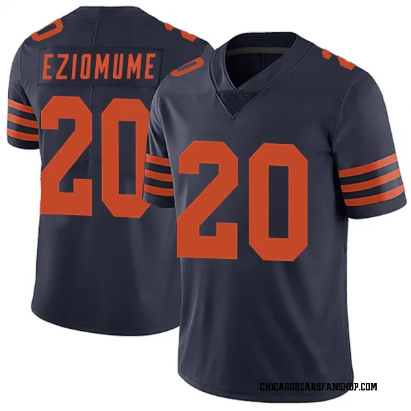 Men's KC Eziomume Chicago Bears Limited Navy Blue Alternate Vapor Untouchable Jersey