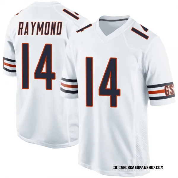 Men's Kalif Raymond Chicago Bears Game White Jersey