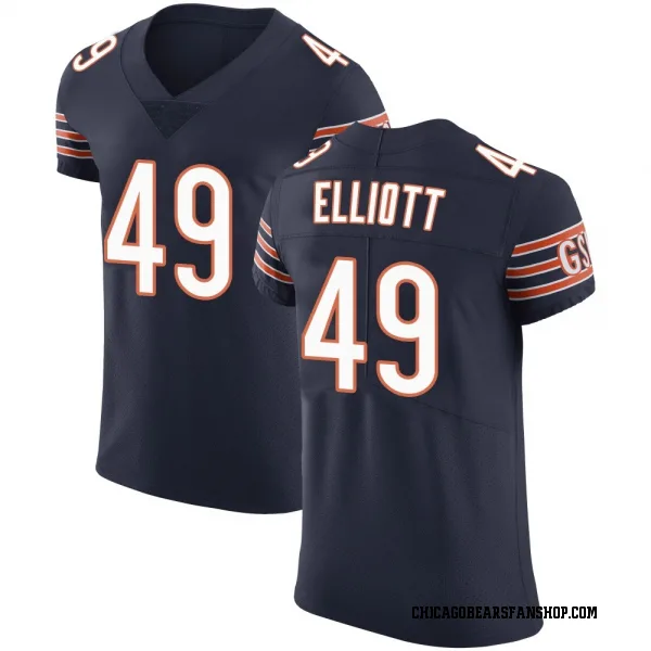 Men's Keyshaun Elliott Chicago Bears Elite Navy Team Color Vapor Untouchable Jersey
