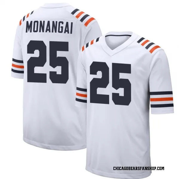 Men's Kyle Monangai Chicago Bears Game White Alternate Classic Jersey