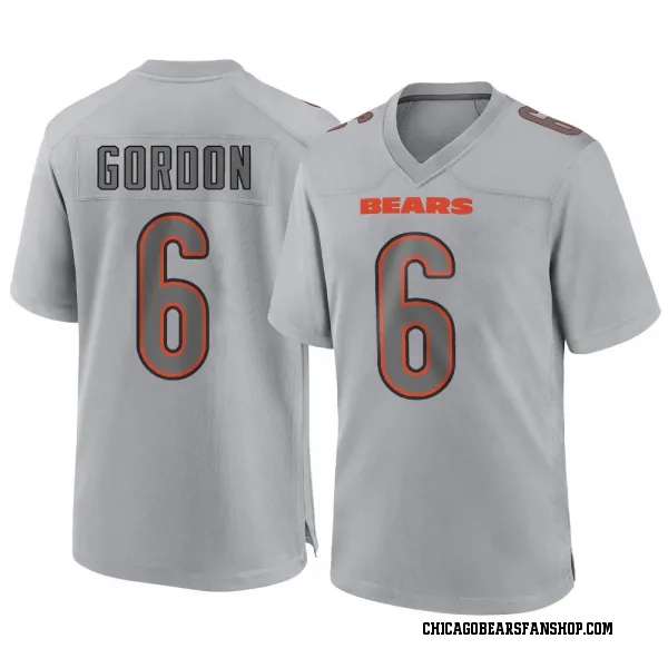 Men's Kyler Gordon Chicago Bears Game Gray Atmosphere Fashion Jersey