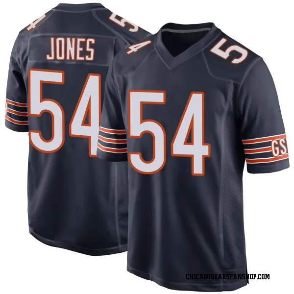 Men's Logan Jones Chicago Bears Game Navy Team Color Jersey